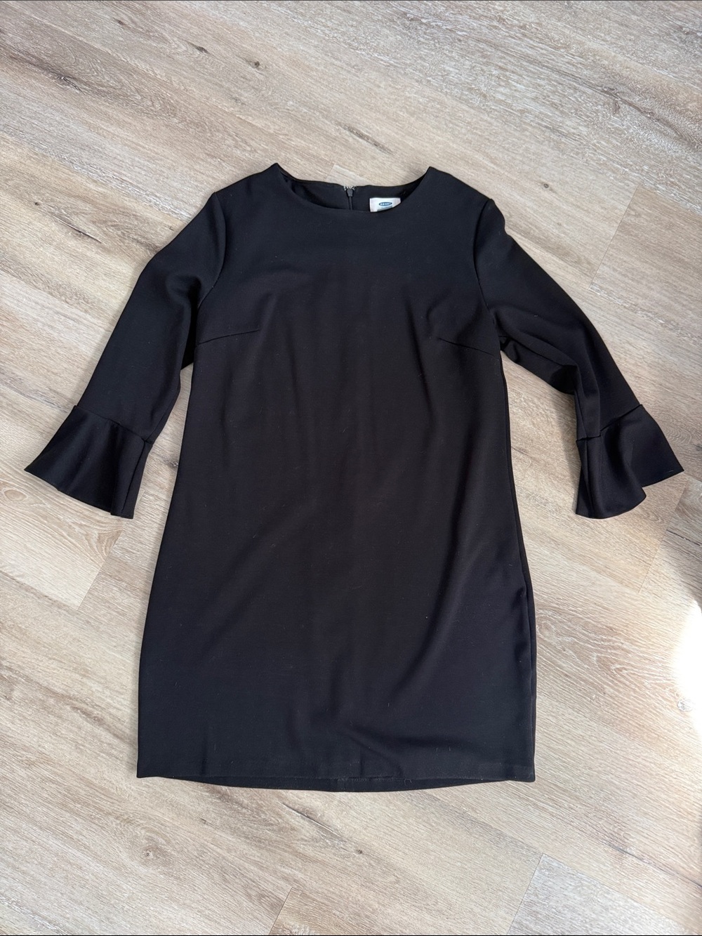 Old Navy Black Bell-Sleeve Shift Mini Dress